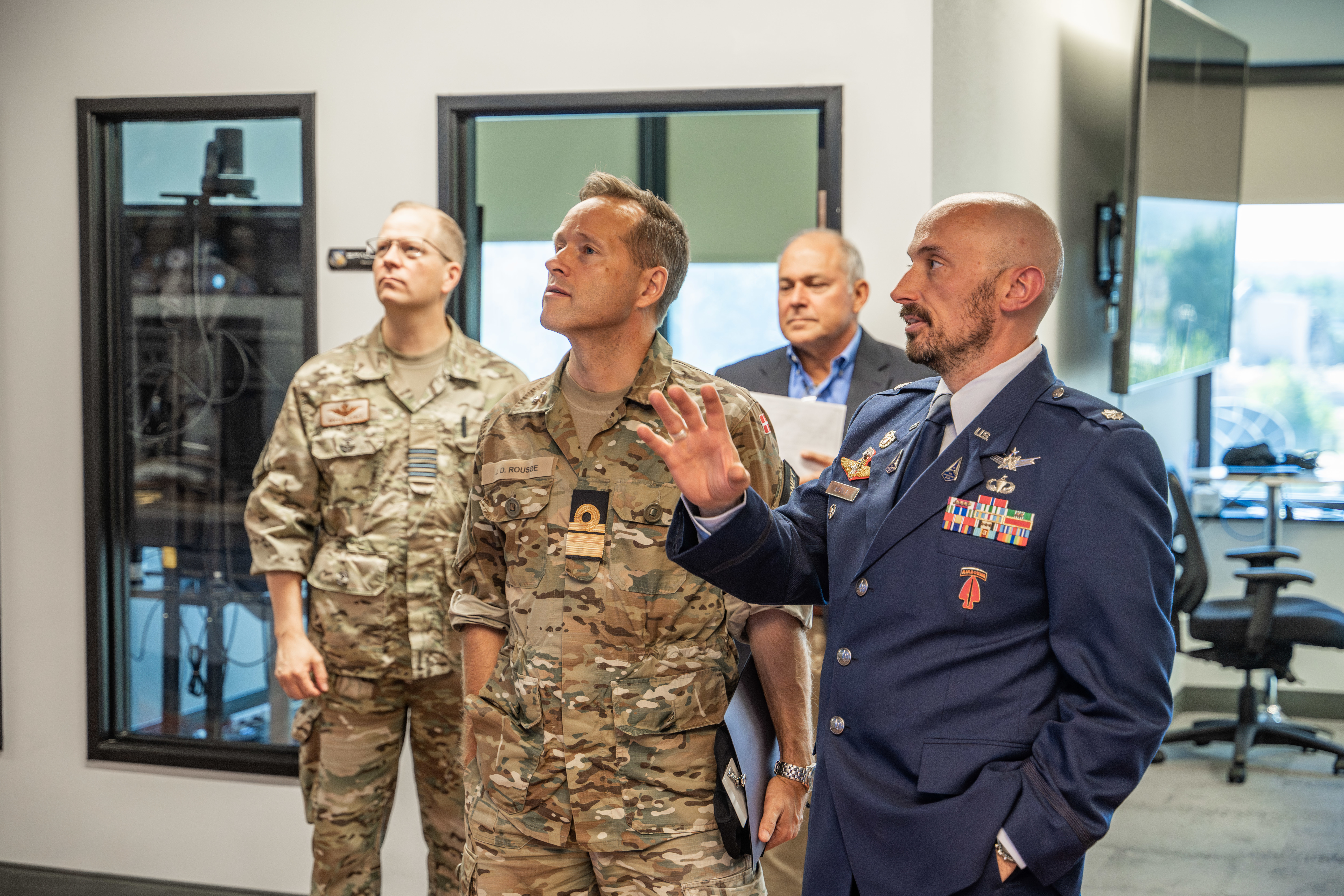 Danish Defence Attaché visits the JCO > United States Space