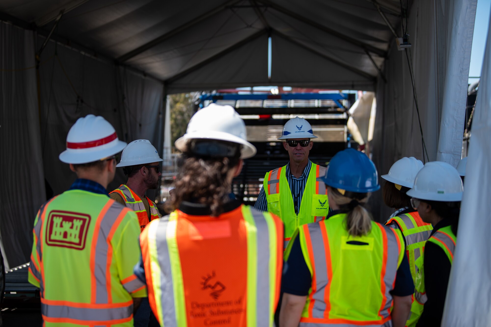 Members of the California regulatory agencies visit Travis Air Force Base