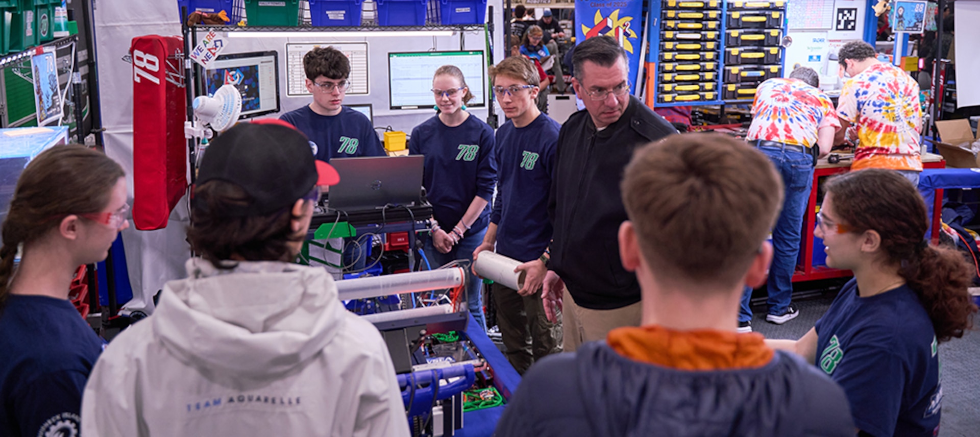 NUWC Division Newport employees support FIRST Robotics Competition at University of Rhode Island