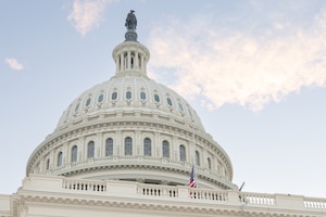 A view of the U.S. Capitol dome.