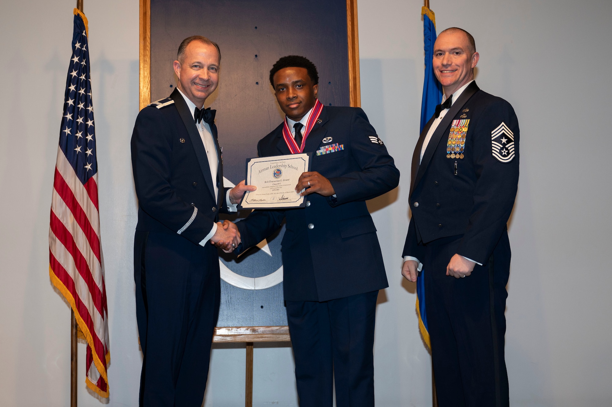 ALS class 25-C students celebrate graduation at Grand Forks AFB