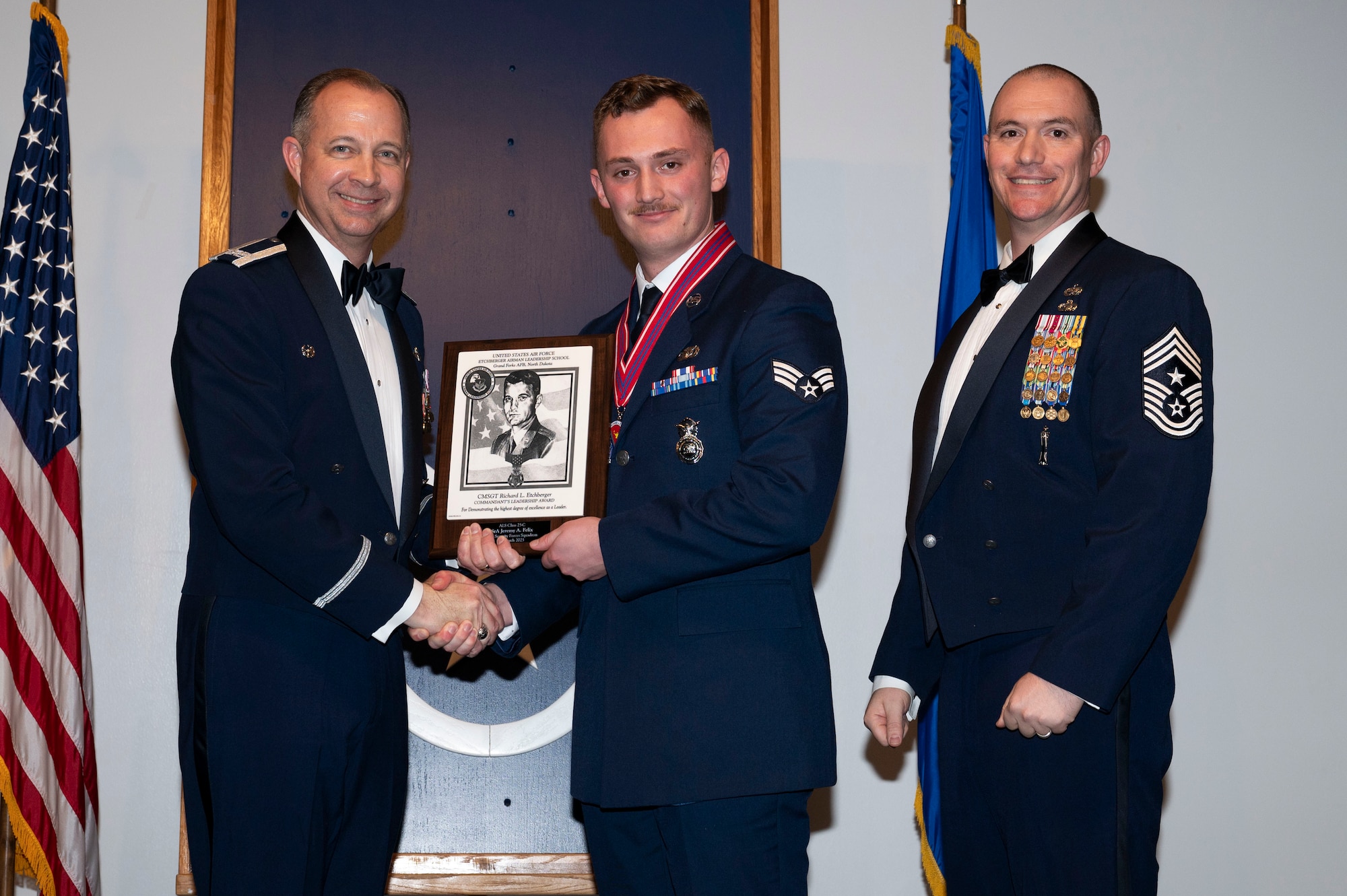 ALS class 25-C students celebrate graduation at Grand Forks AFB