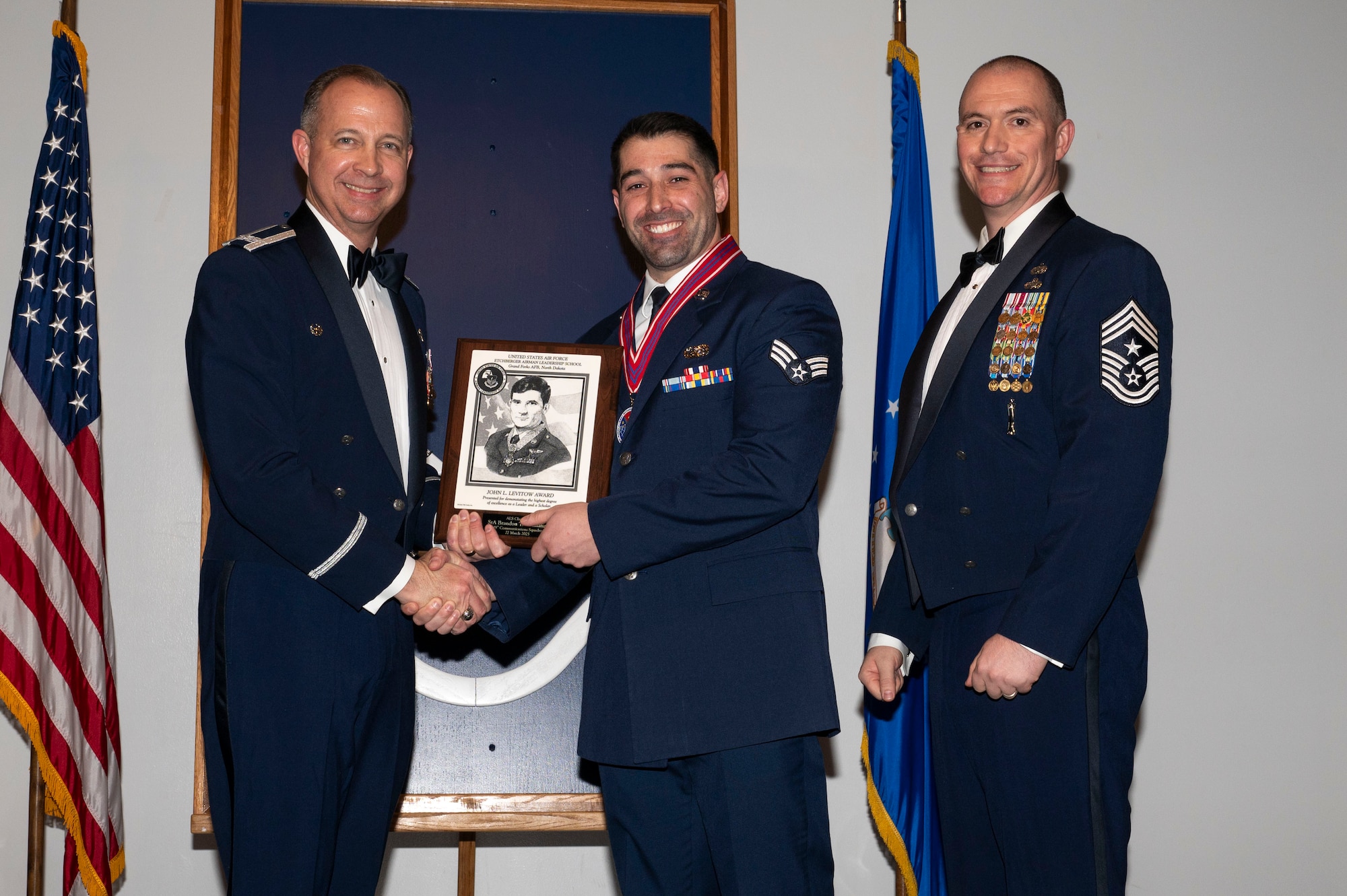 ALS class 25-C students celebrate graduation at Grand Forks AFB