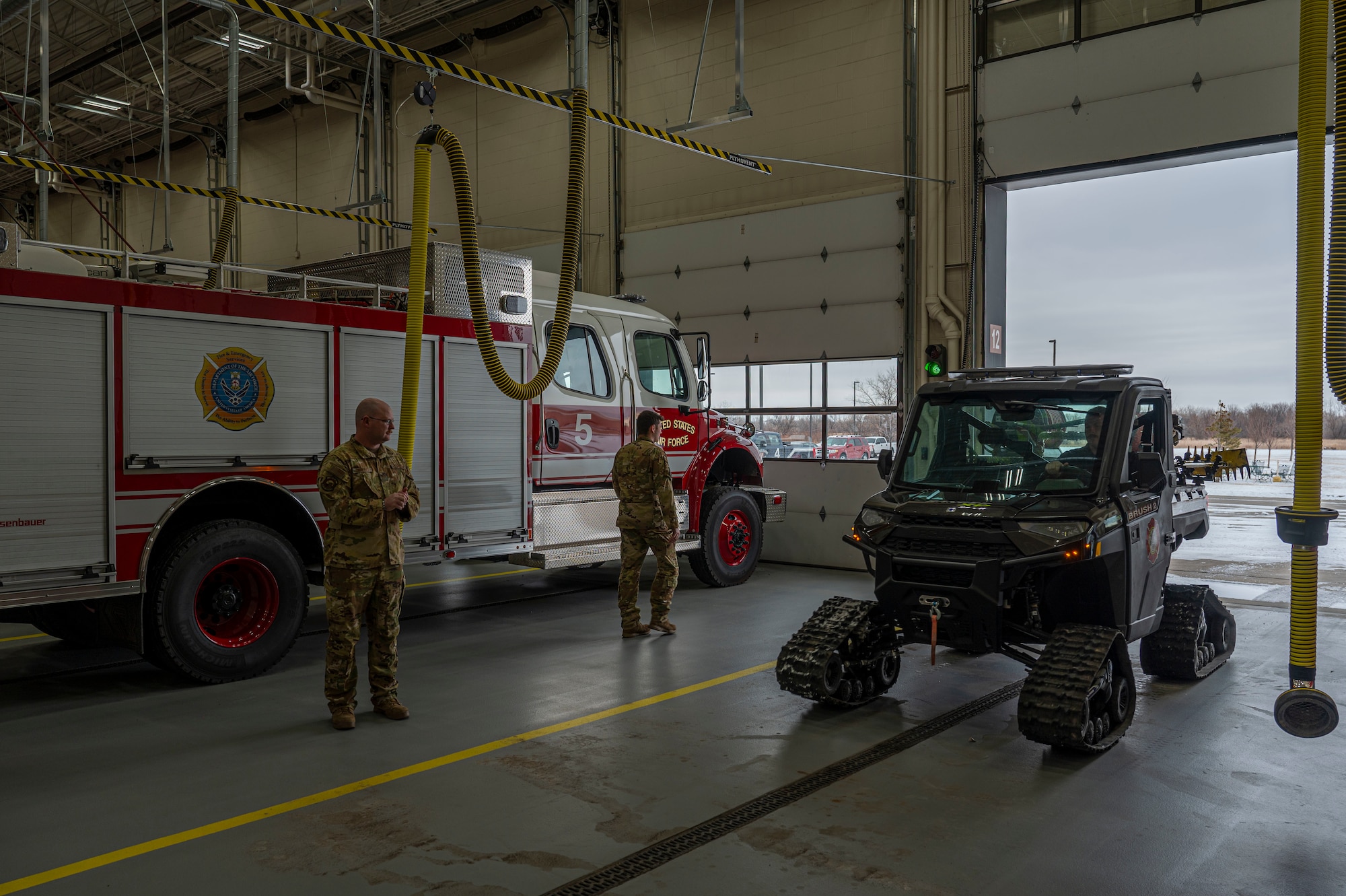 319th CES responds to three mutual aid requests, assists with local fire response