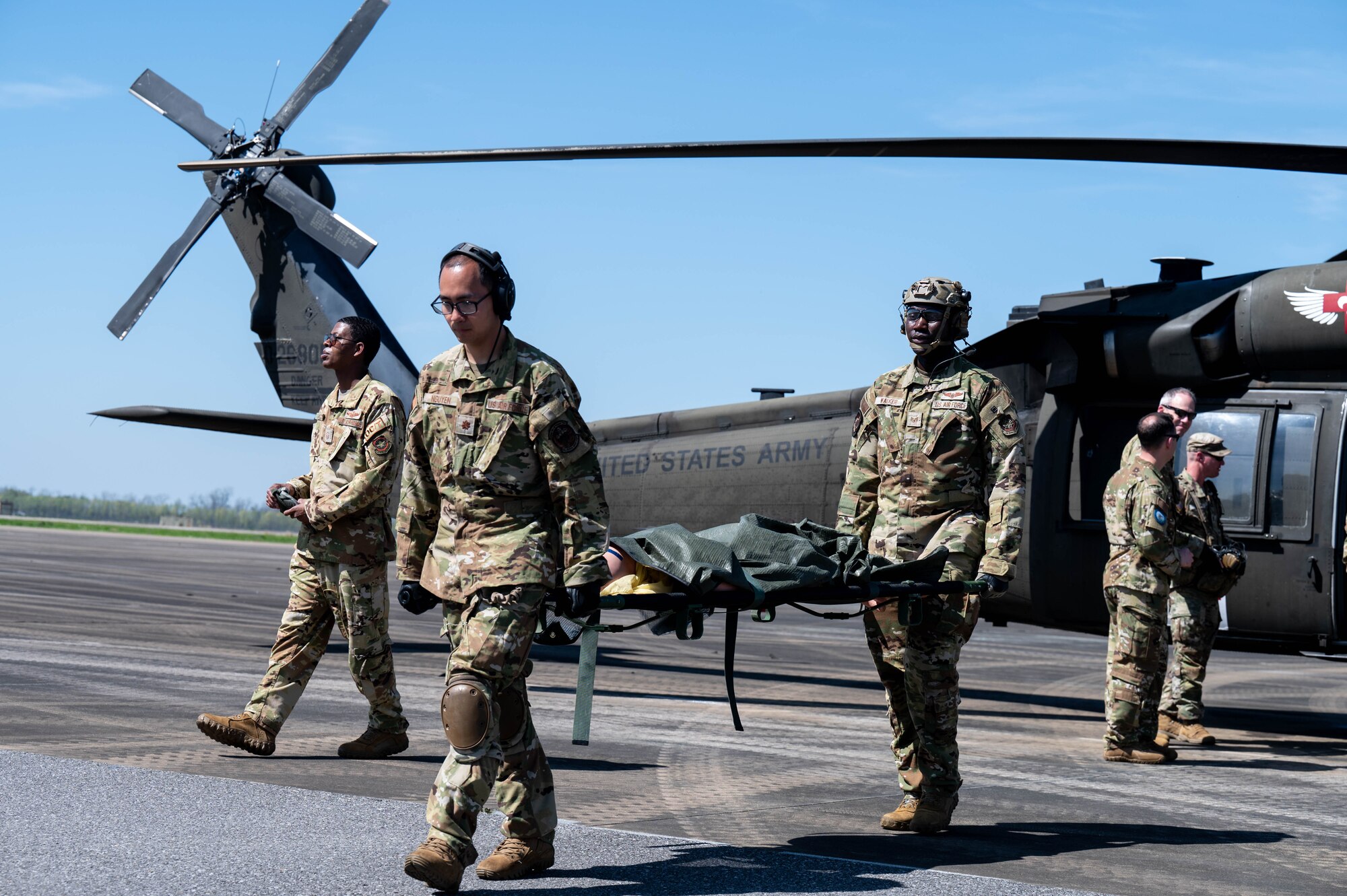 U.S. Airmen take part in military exercise