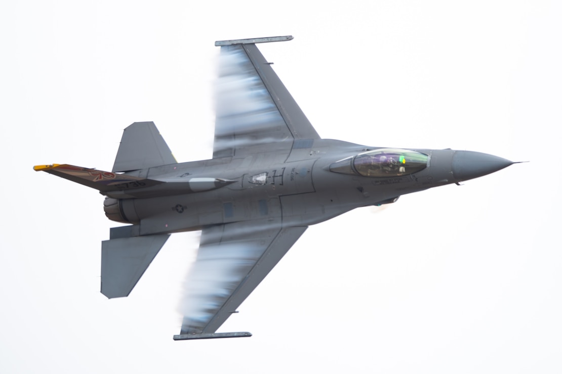 U.S. Air Force Capt. Ethan “Bantam” Smith, Pacific Air Forces F-16 Demonstration Team pilot, performs aerial maneuvers with an F-16 Fighting Falcon during the Avalon Australian International Airshow, Australia, March 30, 2025.