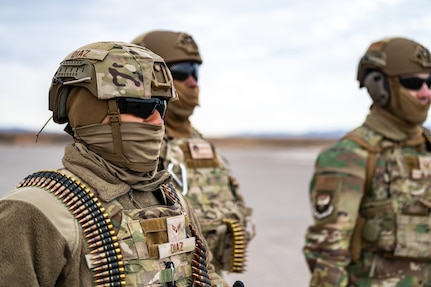 Airmen during an exercise