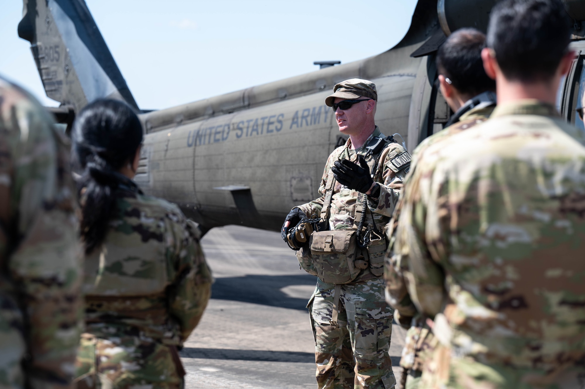 U.S. Airmen take part in military exercise