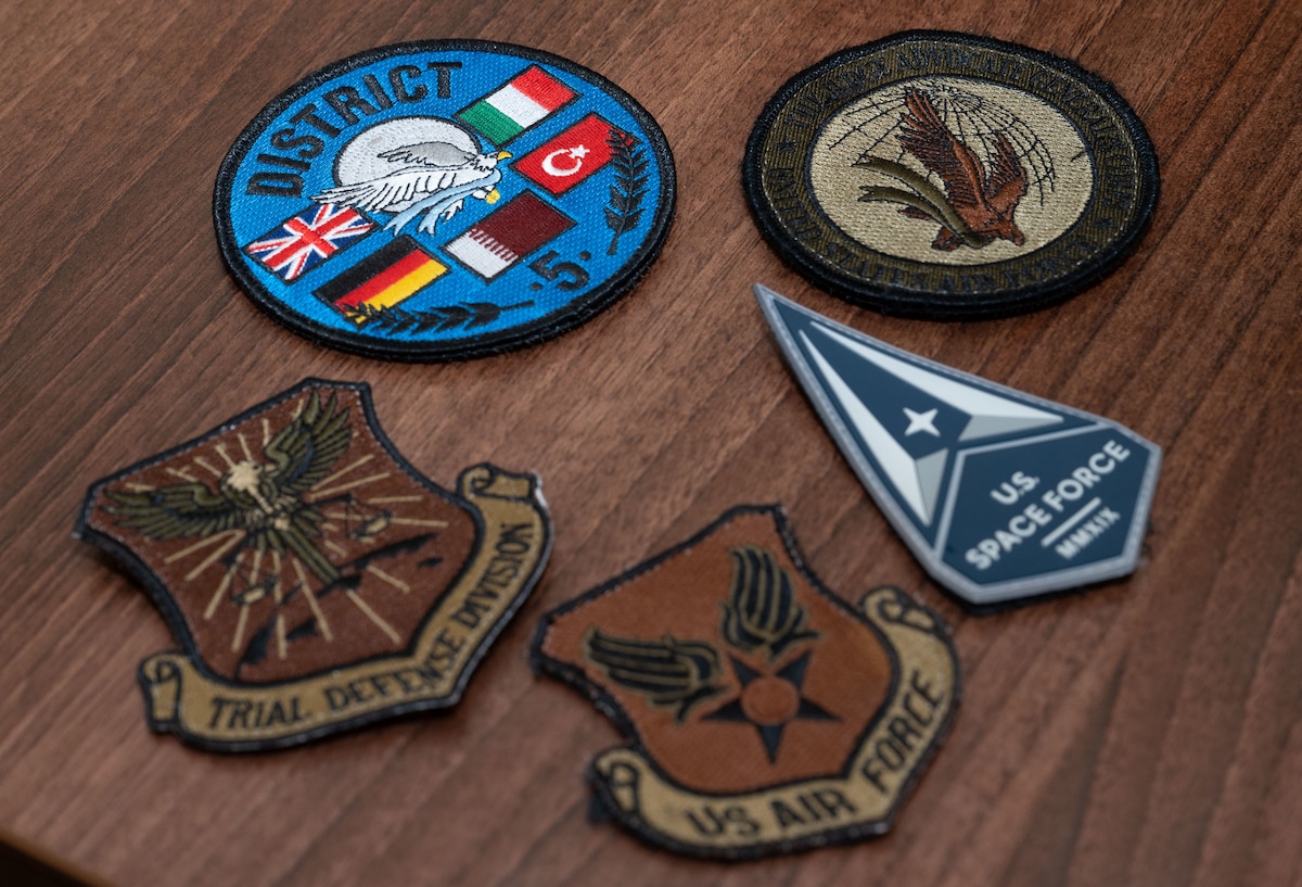 patches on a desk