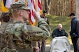 A U.S. Army color guard from the 1st Armor Division honored Lester F. Schrenk on March 22, 2025, as he returned to the site of his captivity, Stalag Luft IV, Tychowo, Poland. Les, a 101-year-old veteran, survived 15 months as a prisoner of war during WWII at Stalag Luft IV. This is the first time he has returned since being released over 80 years ago.