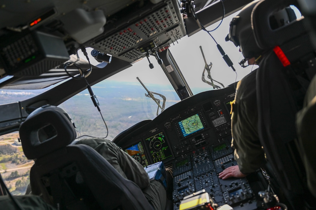 People fly in an aircraft