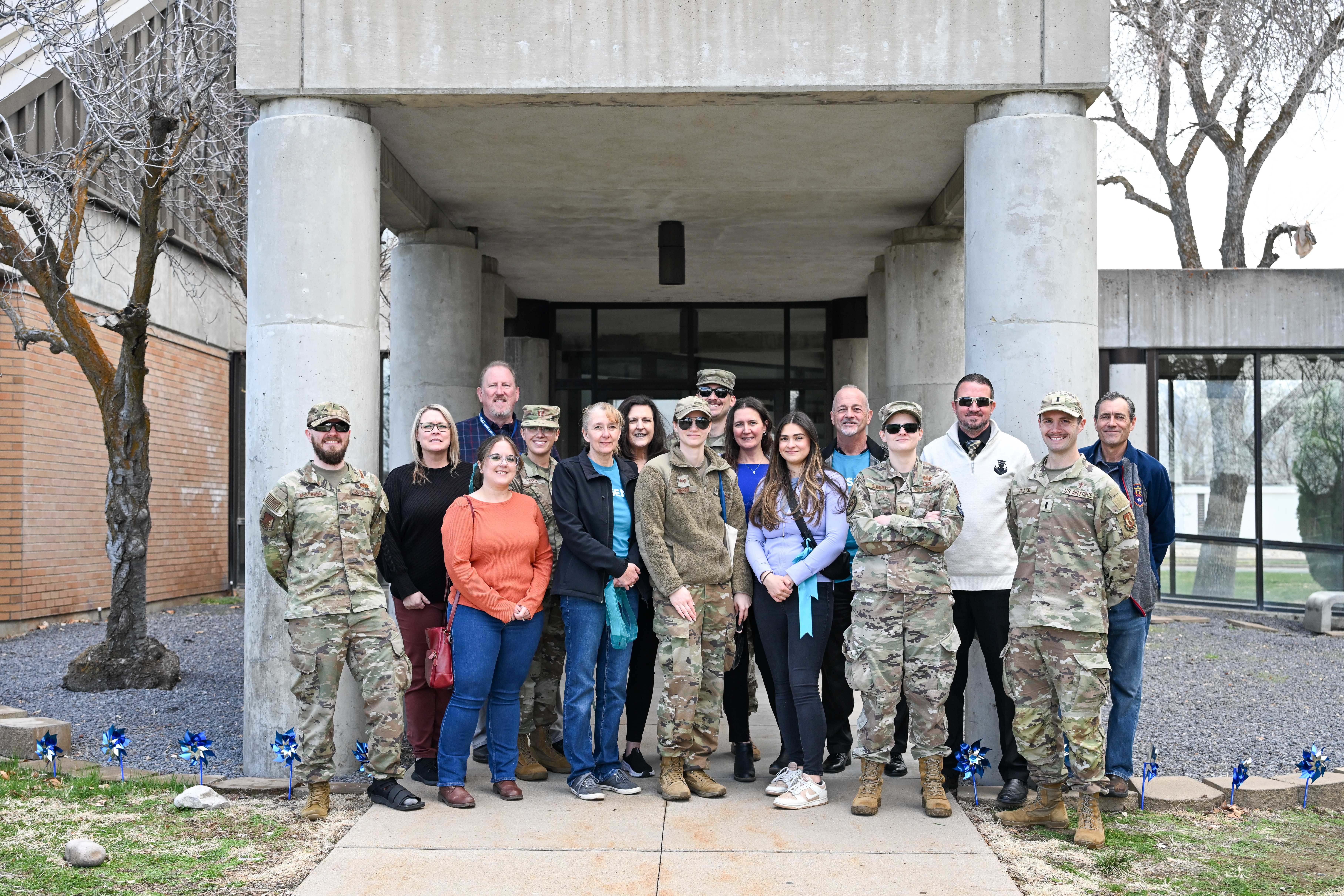 Hill's helping agencies decorate base for April observances