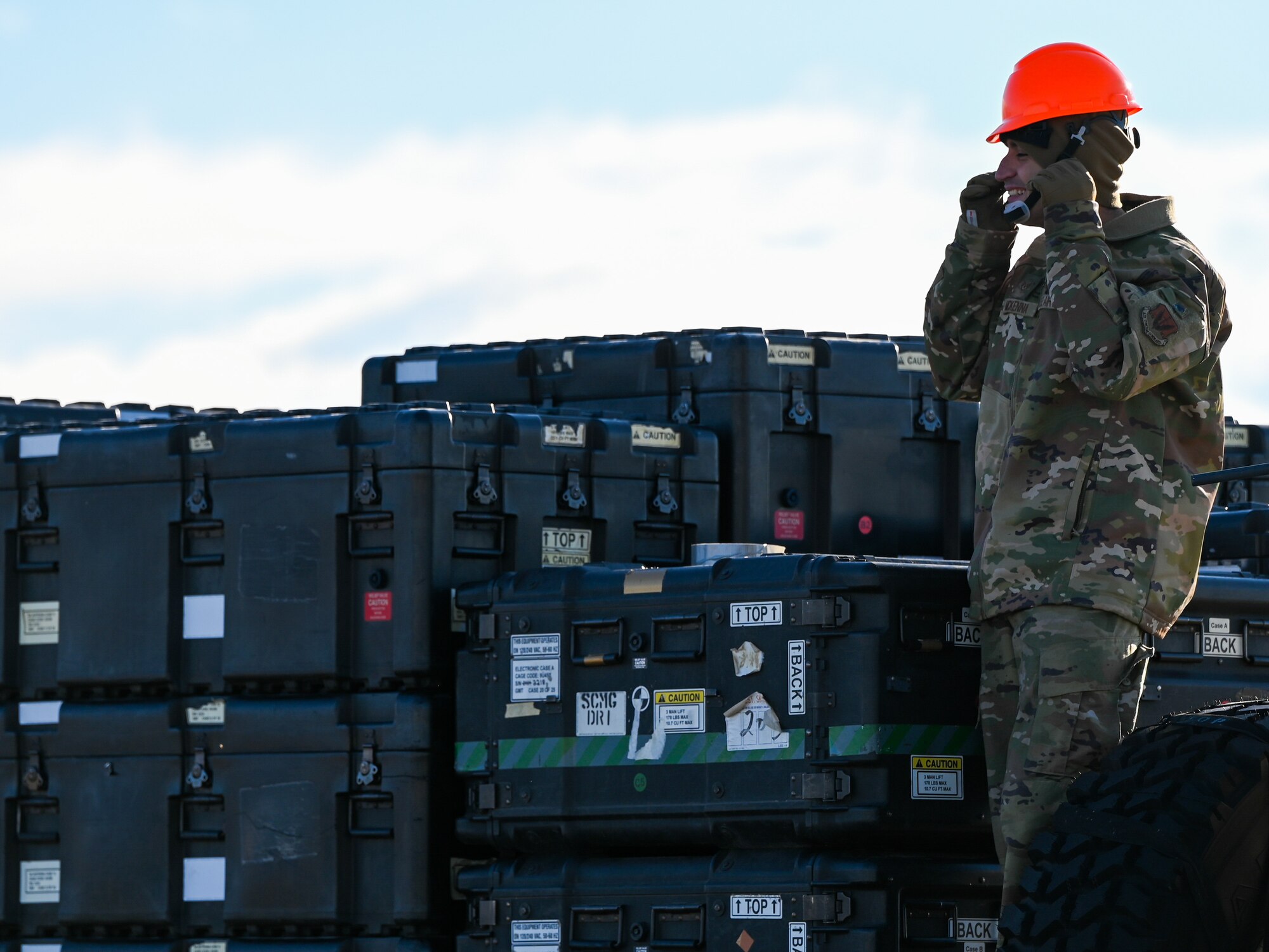 An Airman with the 729th Air Control Squadron prepares equipment during a readiness exercise at Hill Air Force Base, Utah. The squadron’s mobility ensures it can deliver command and control capabilities wherever needed.
(U.S. Air Force photo by Garrett N. Cole)