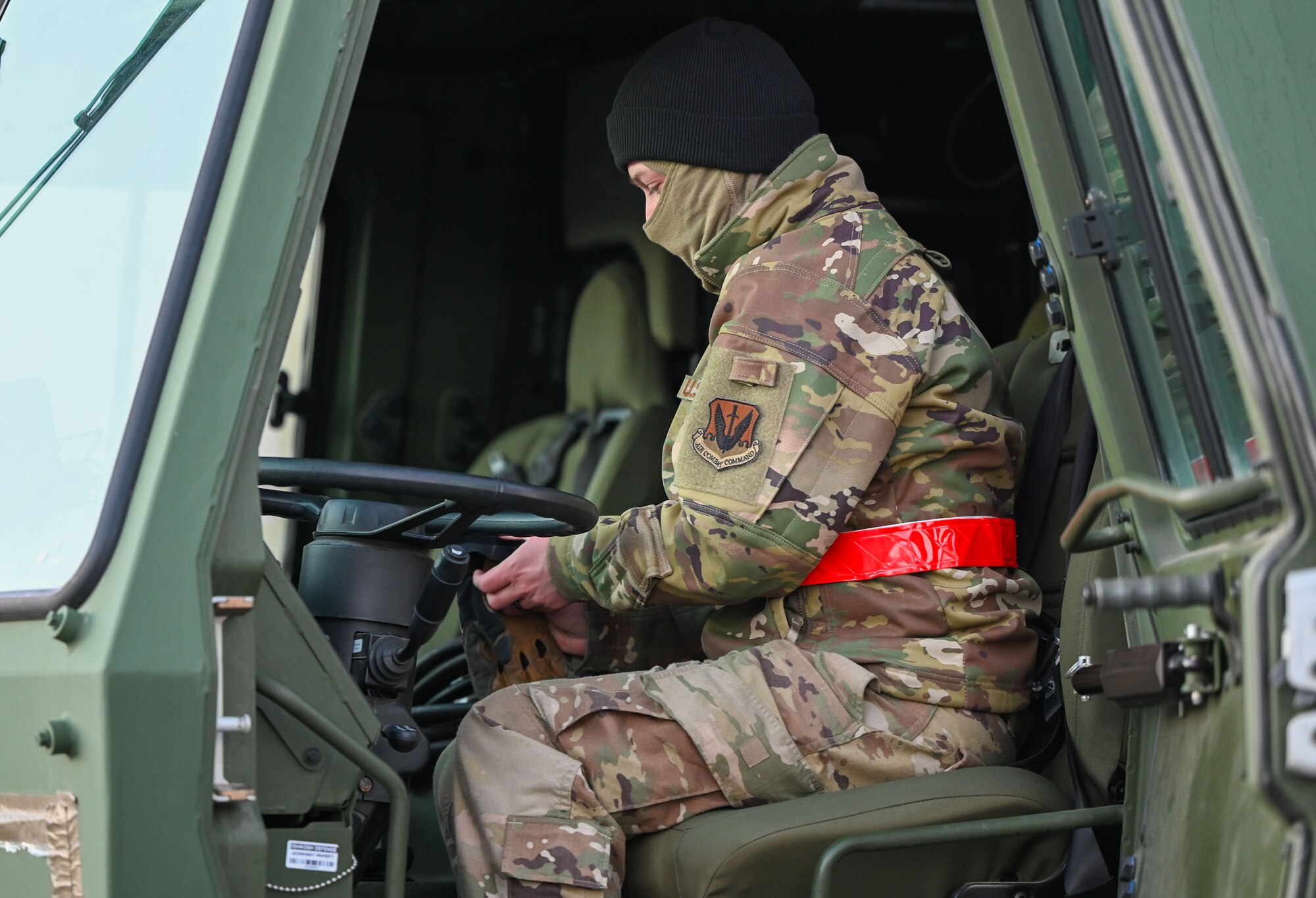 An airman from the 729th Air Control Squadron conducts vehicle checks before departure at Hill Air Force Base, Utah, Jan. 15, 2025. The squadron prepared for a convoy in support of Red Flag 25-1.
(U.S. Air Force photo by Garrett N. Cole)