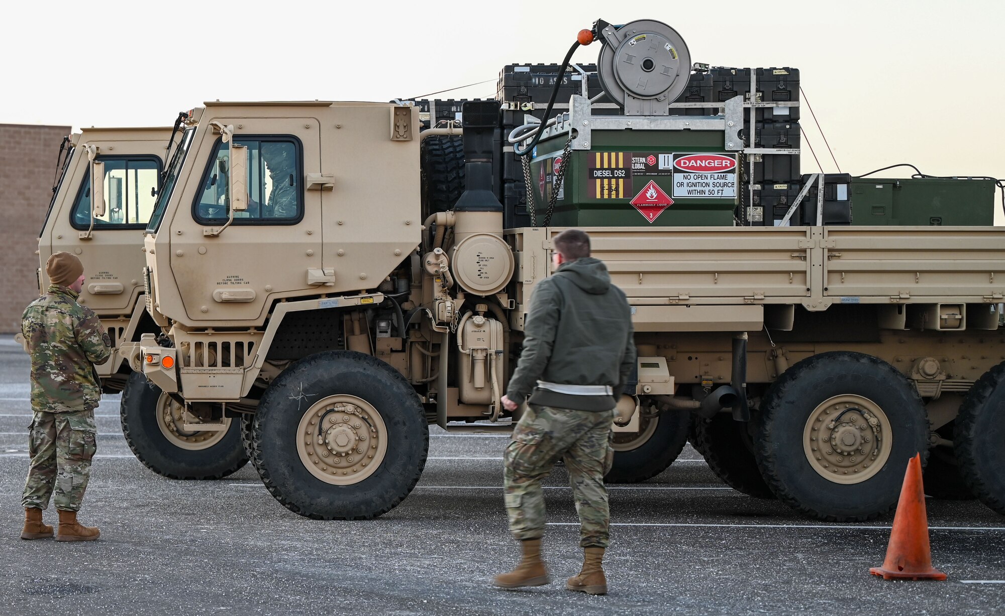 An airman from the 729th Air Control Squadron inspects a vehicle during pre-deployment checks at Hill Air Force Base, Utah, Jan. 15, 2025. Detailed inspections ensure mission readiness ahead of Red Flag 25-1.
(U.S. Air Force photo by Garrett N. Cole)