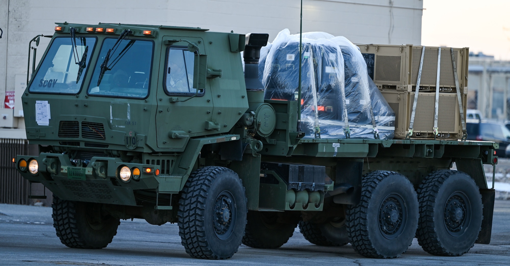 A convoy of vehicles from the 729th Air Control Squadron departs Hill Air Force Base, Utah, Jan. 15, 2025. The movement was part of a training inspection ahead of Red Flag 25-1.
(U.S. Air Force photo by Garrett N. Cole)