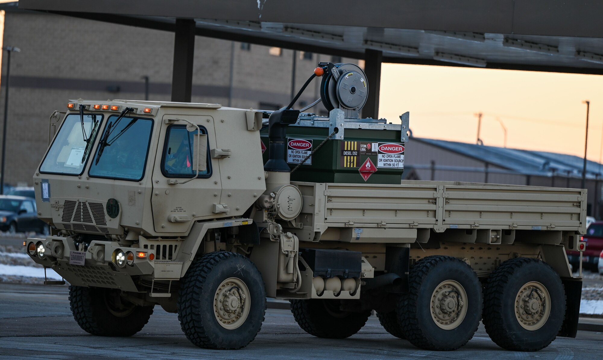 A convoy of vehicles from the 729th Air Control Squadron departs Hill Air Force Base, Utah, Jan. 15, 2025. The movement was part of a training inspection ahead of Red Flag 25-1.
(U.S. Air Force photo by Garrett N. Cole)