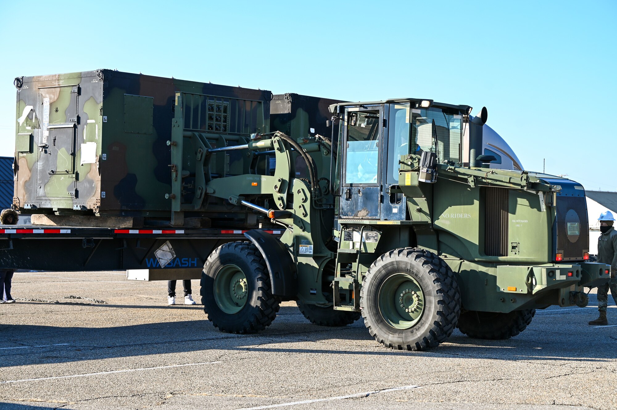 Airmen from the 729th Air Control Squadron load equipment at Hill Air Force Base, Utah, Jan. 16, 2025. The gear is being prepped for a mock deployment in support of Red Flag 25-2 at Nellis Air Force Base, Nevada.
(U.S. Air Force photo by Garrett N. Cole)
