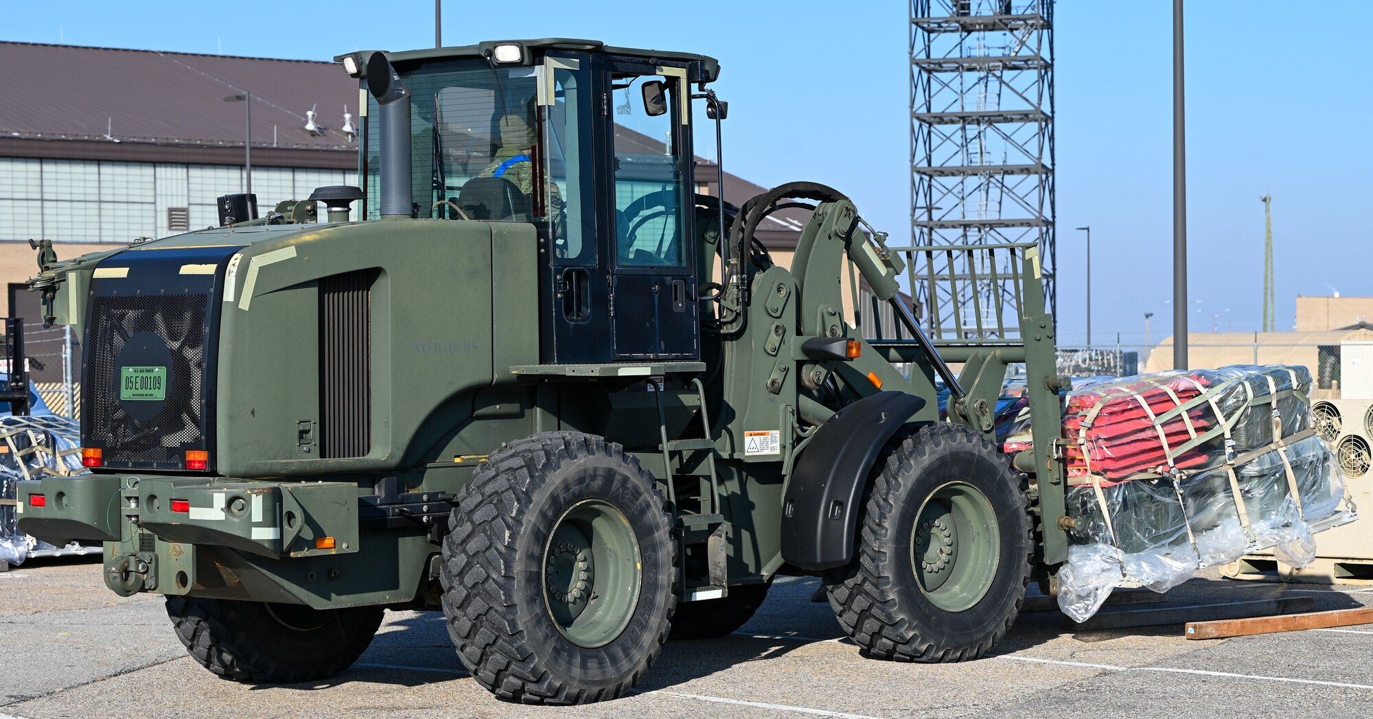 Cargo is staged for movement during a simulated deployment at Hill Air Force Base, Utah, Jan. 16, 2025. The 729th Air Control Squadron conducted the training in preparation for Red Flag 25-2.
(U.S. Air Force photo by Garrett N. Cole)