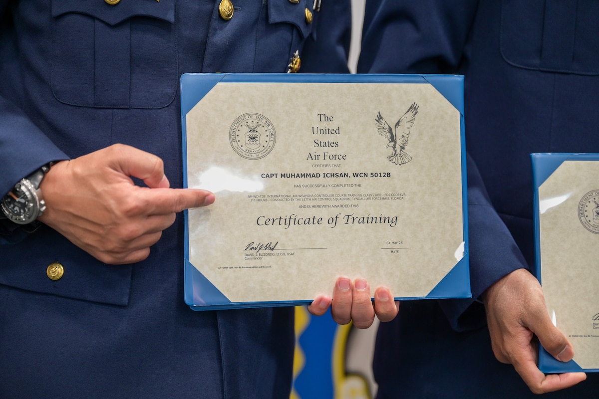 A photo of a graduation certificate.