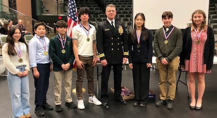 NUWC Division Newport presents innovation and ONR awards to students in RI State Science and Engineering Fair