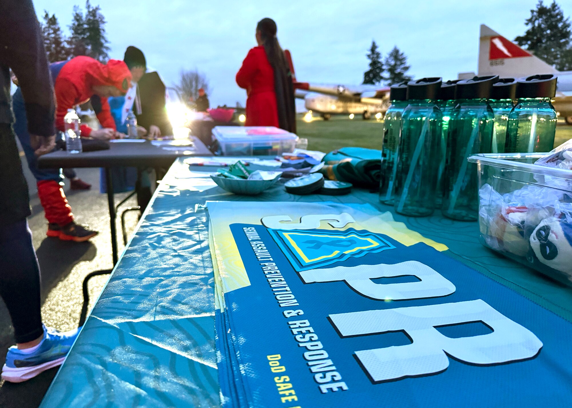 The 62d Airlift Wing Sexual Assault Prevention and Response office hosted a Superhero 5K kicking-off Sexual Assault Awareness and Prevention Month at Joint Base Lewis-McChord, Washington, April 1, 2025. SAAPM is observed throughout the month of April each year to raise awareness and reinforce the commitment to eliminating sexual assault within the military through prevention initiatives, response programs and survivor support services.