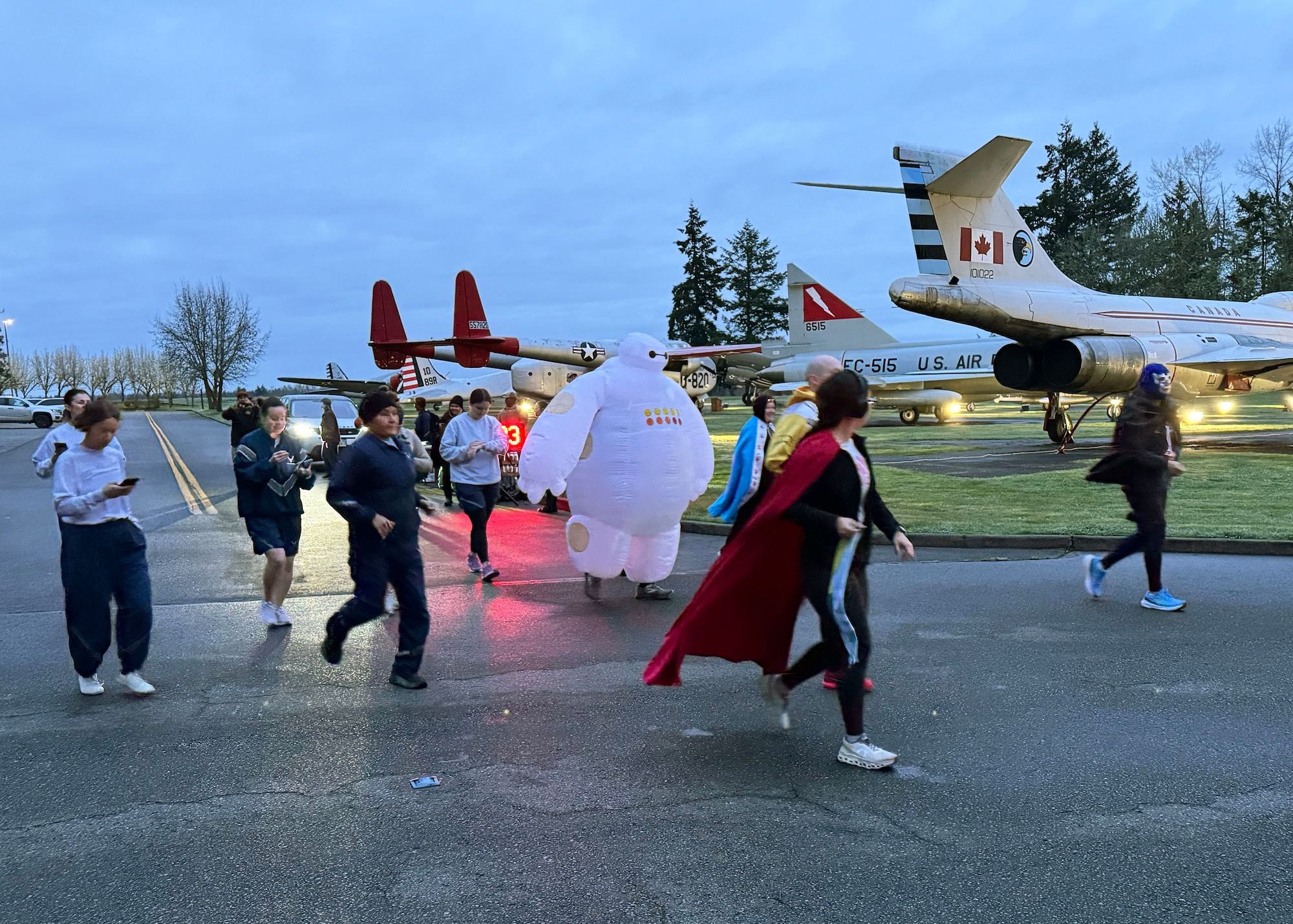 The 62d Airlift Wing Sexual Assault Prevention and Response office hosted a Superhero 5K kicking-off Sexual Assault Awareness and Prevention Month at Joint Base Lewis-McChord, Washington, April 1, 2025. SAAPM is observed throughout the month of April each year to raise awareness and reinforce the commitment to eliminating sexual assault within the military through prevention initiatives, response programs and survivor support services.