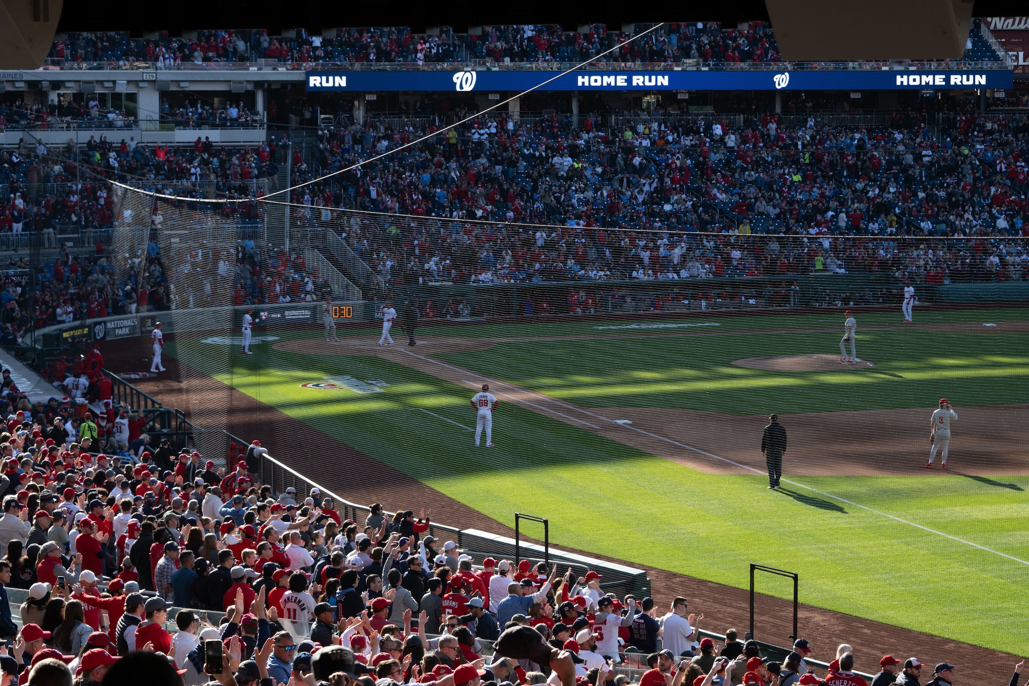 The Washington Nationals play the Philadelphia Phillies during Opening Day 2025.