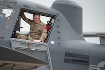 The ceremony recognized the delivery of the first missionized OA-1K Skyraider II to AFSOC.
