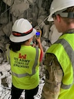 Members of a U.S. military Joint Engineer Response team assess damage and structural integrity after a 7.7 magnitude earthquake affected Thailand and its neighbor countries on March 28, 2025.