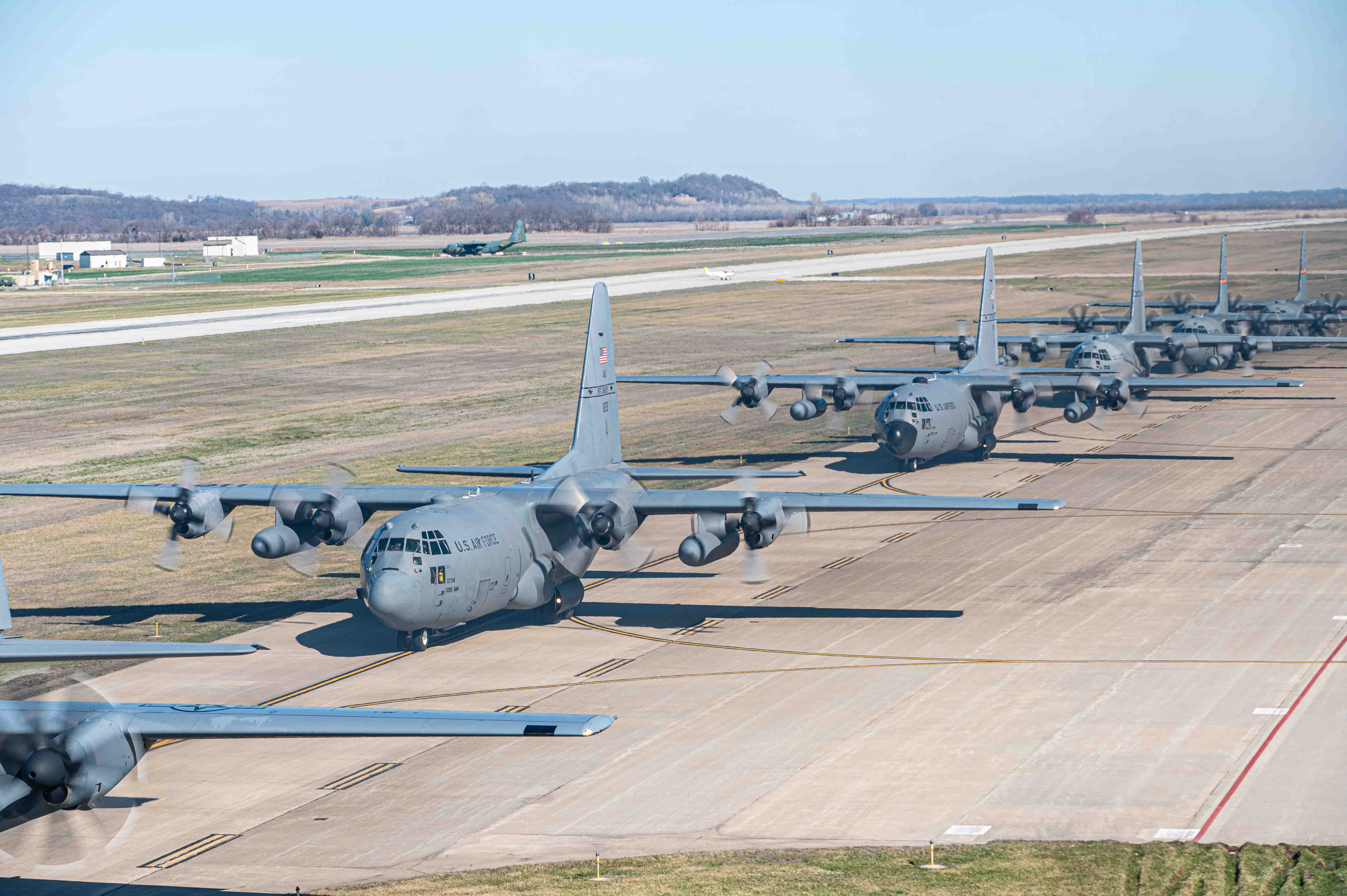 7 aircraft take off
