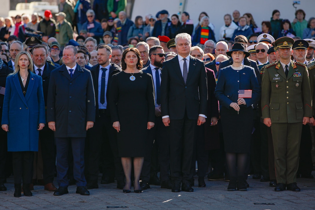 Lithuanian leadership with distinguished visitors