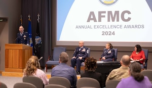 Gen. Richardson speaks at a podium.