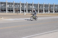 Lt. Col John Hutka in cycling practice at the Fort Cavazos SRU.