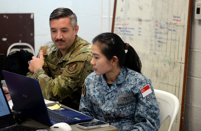 Partner militaries conduct an exercise.