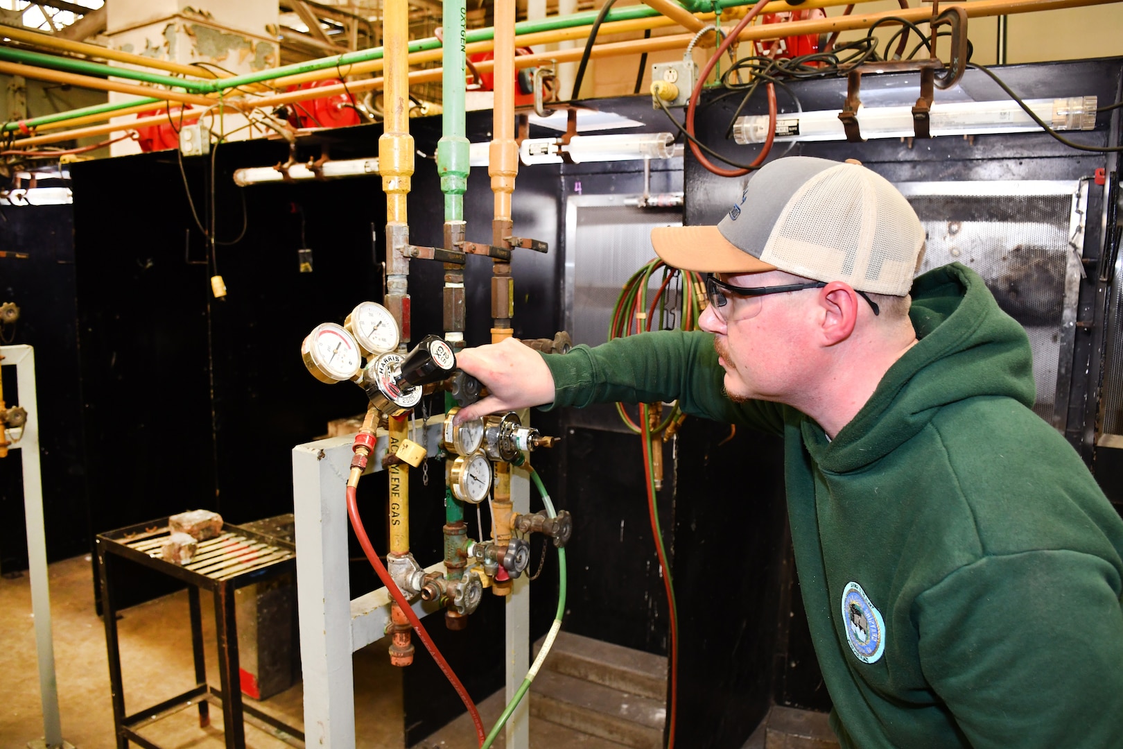 Norfolk Naval Shipyard’s Pipefitter Shop (Shop 56) Pipefitter Evan Gardner’s grandfather was a pipefitter for Newport News Shipbuilding for about 40 years. His father works in the public sector as well, working with piping utilities. “I initially just wanted to apply to the apprenticeship as if I was applying for another college. Once I got accepted here, I interviewed and ended up choosing this route versus spending money and going to college. It’s a great place to come and earn money instead of spending money on a college education.”