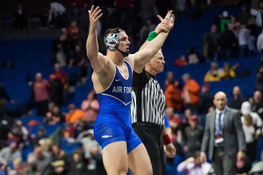 Dan Hodge trophy award winner 2nd. Lt. Wyatt Hendrickson