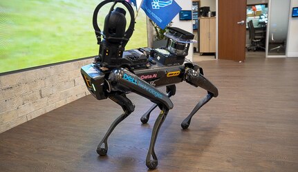 The Air Force group, comprised of members from the 688th Cyberspace Wing, worked to integrate LLMs onto a quadrupedal robot, named "Spot".