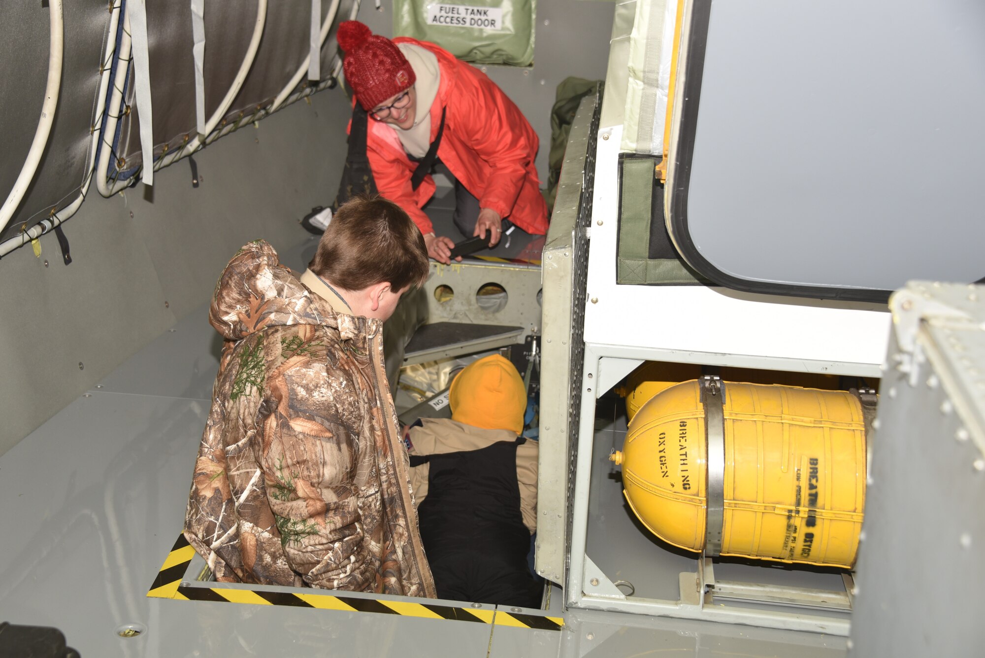 The 185th ARW invited Scouting America's Troop 469 to learn about the unit and tour a KC-135 Stratotanker in Sioux City, Iowa over the April training weekend.