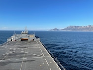 USS Lewis B Puller conducts routine port visit to Cape Town, South Africa