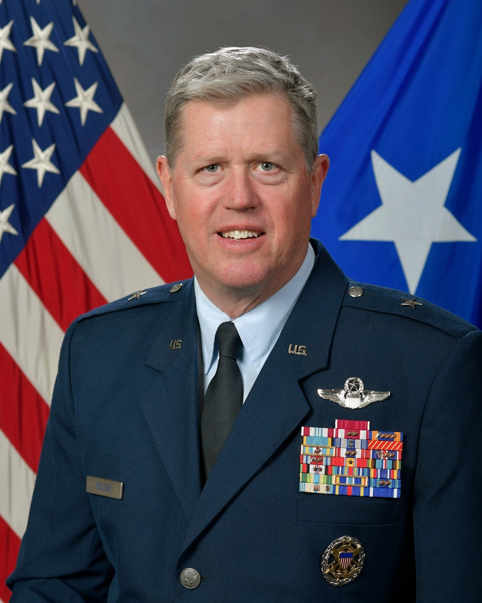 An official photo on an Air Force General.
