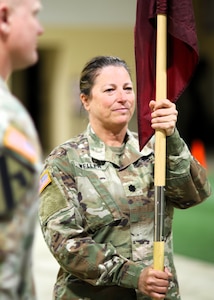 Lt. Col. Melinda Weller of Springfield assumed command of the Joint Force Medical Detachment from Col. Jayson Coble of Lincoln during an April 4 Change of Command Ceremony.