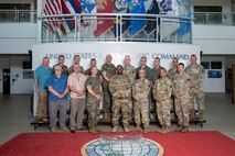 Members of the U.S Army War College Joint Warfighting Program visit U.S. Indo-Pacific Command headquarters on Camp H.M. Smith in Honolulu, April 7, 2025.