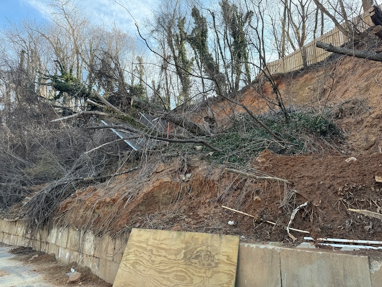 Hurricane Helene triggered landslides in North Carolina with 15 inches of rain in October 2024.