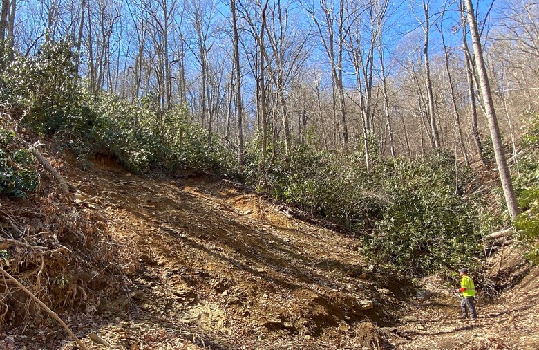 Hurricane Helene triggered landslides in North Carolina with 15 inches of rain in October 2024.