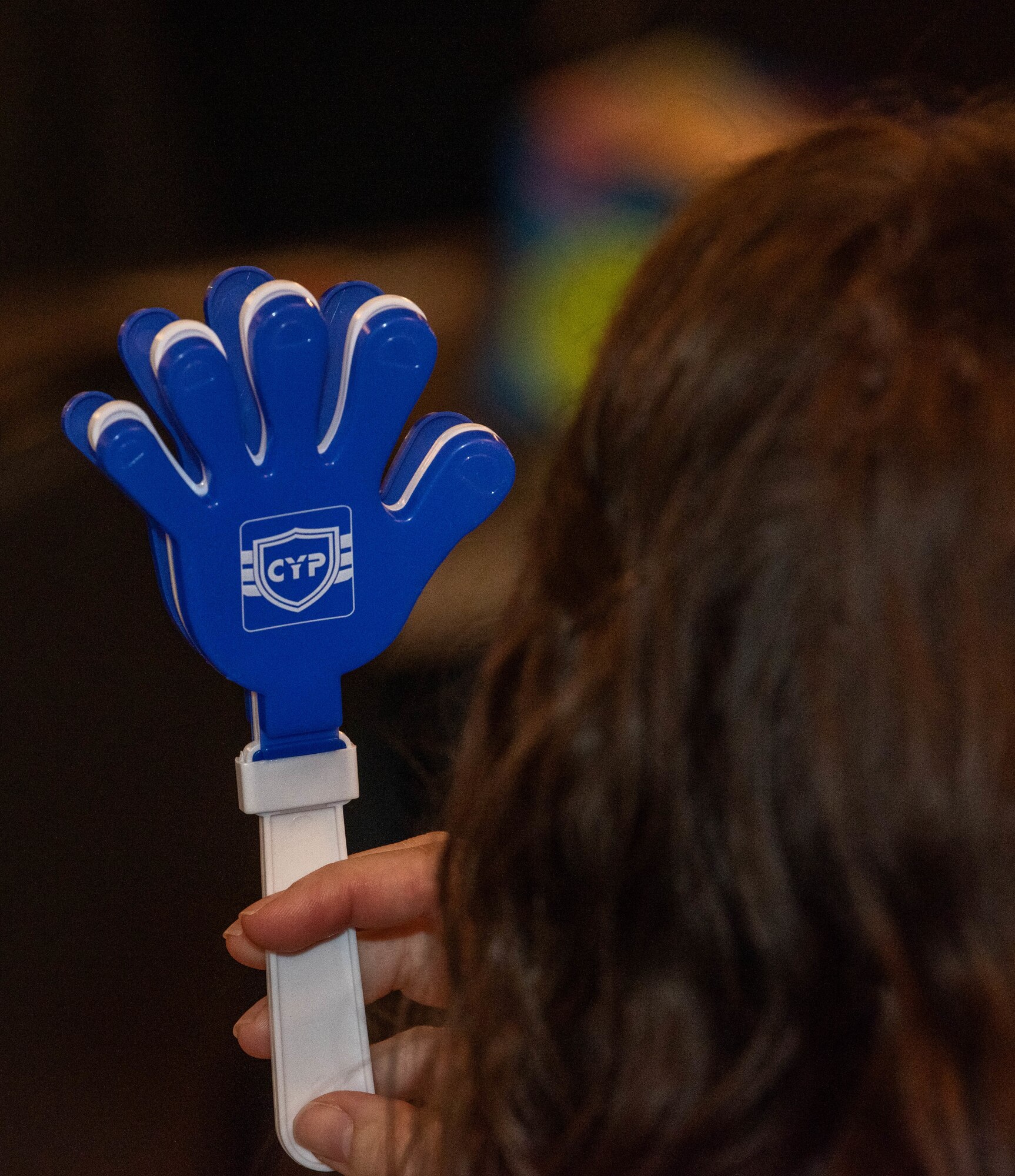 A noise maker is used during the conference.