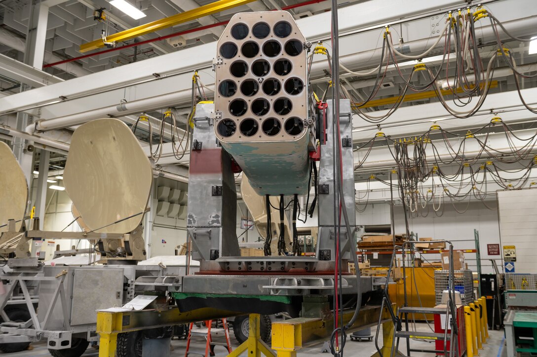 Photo of RAM Launcher being worked on at Tobyhanna