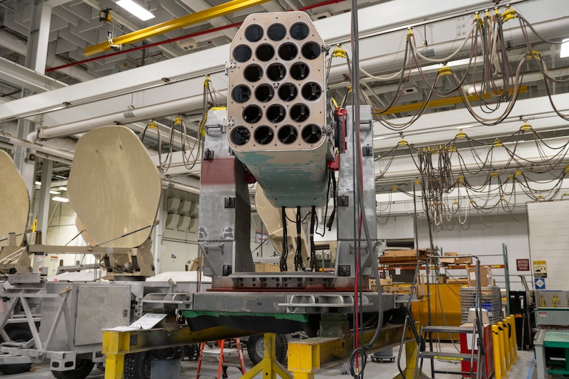 Photo of RAM Launcher being worked on at Tobyhanna