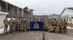 New Army York National Guard service members assigned to the 53rd Troop Command, 101st Expeditionary Signal Battalion, and 642 Aviation Support Battalion, pose for a group photo at Eastern Correctional Facility in Napanoch, N.Y., Feb 25, 2025. New York National Guard service members were deployed to provide support to the NYS Department of Corrections and Community Supervision during an illegal strike by correction officers.