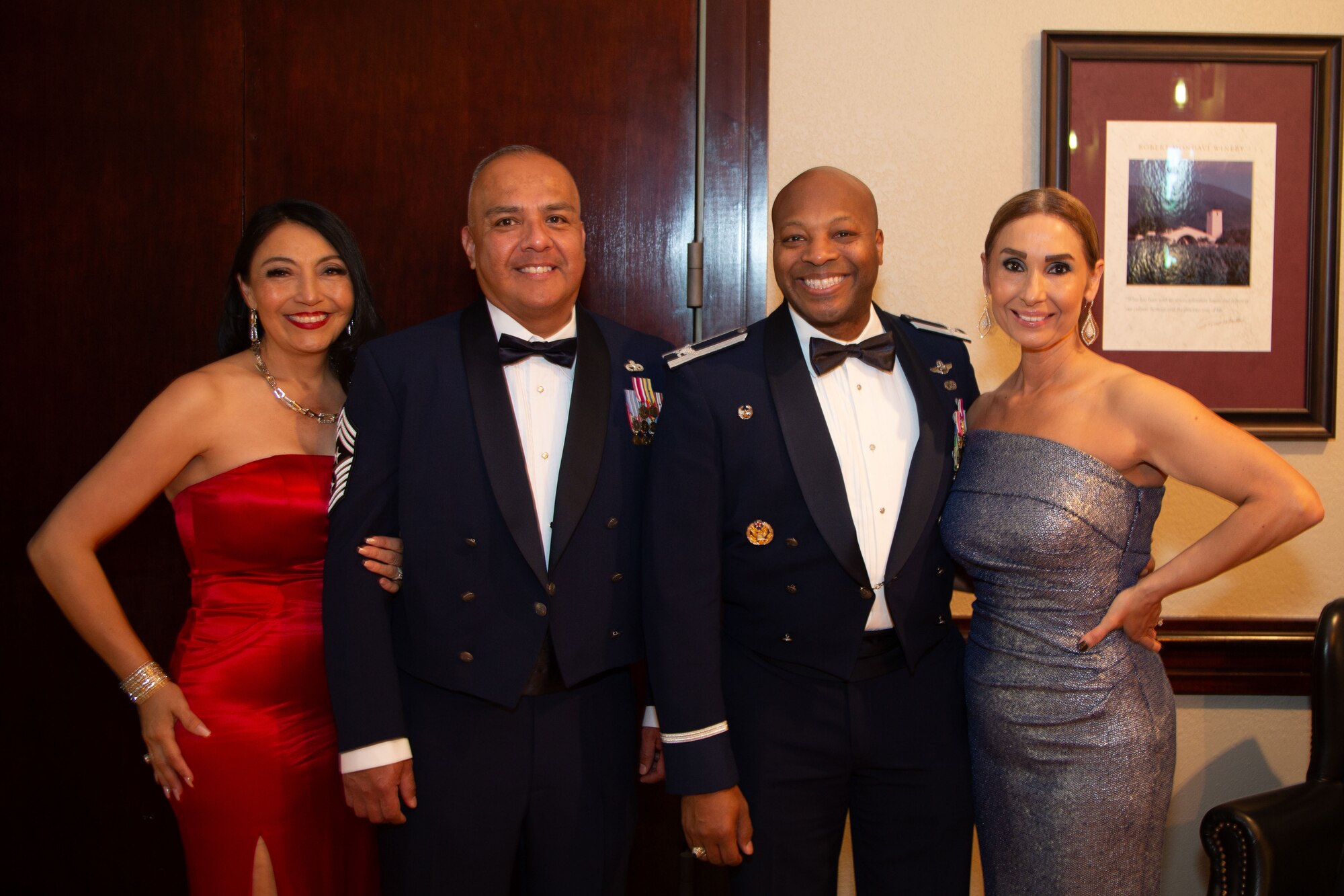 Senior Leadership posing for a photograph during the ceremony.